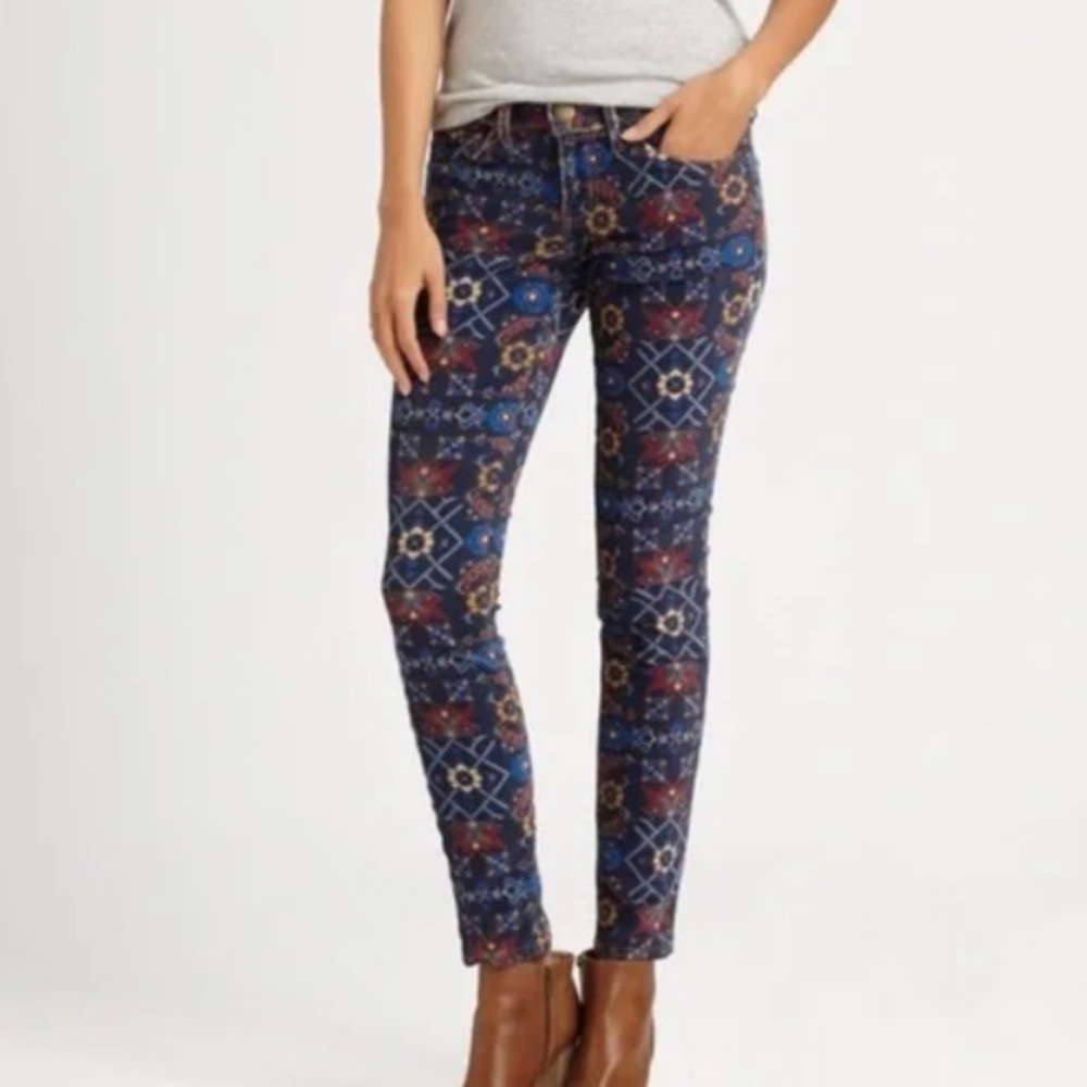 Current/Elliott l Ankle Skinny Midnight Tapestry Jeans Size 28